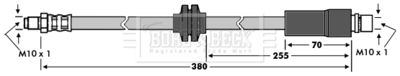 спирачен маркуч BORG & BECK BBH7567