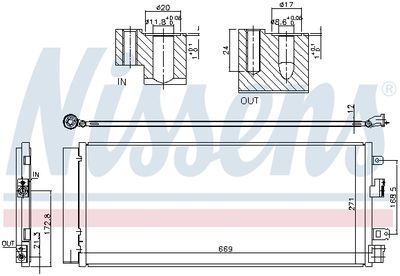 CONDENSATOR CLIMATIZARE NISSENS 940568 6