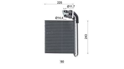 VERDAMPFER KLIMAANLAGE MAHLE AE99000S 9