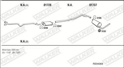 Изпускателна система WALKER RE94069