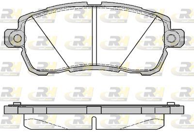 Комплект тормозных колодок, дисковый тормоз ROADHOUSE 21728.00 для FORD KA+
