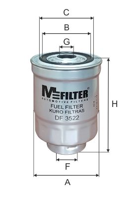Топливный фильтр MFILTER DF 3522 для FORD ECONOVAN