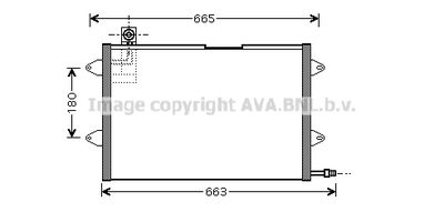 Конденсатор, кондиционер AVA QUALITY COOLING VN5146 для VW GOLF