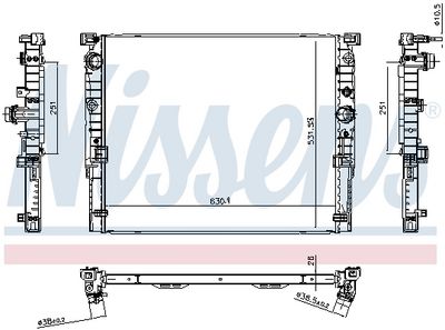 Radiator, racire motor NISSENS 606588