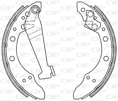Комплект тормозных колодок OPEN PARTS BSA2014.00 для VW GOL