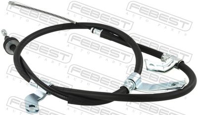 Тросик, cтояночный тормоз FEBEST 12100-SBDRUMLH для HYUNDAI SOLARIS