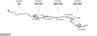 Układ wydechowy BOSAL SYS20777