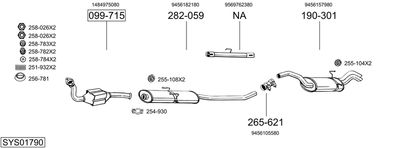 ABGASANLAGE BOSAL SYS01790