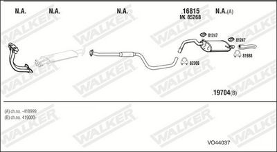 Изпускателна система WALKER VO44037