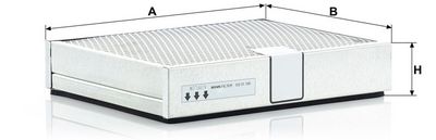Cabinefilter (311x241x62mm) past: CATERPILLAR 814B, 814F, 815B, 815F, 816B, 816F, 824C, 825C, 826C, 834B, 834G, 836, 836G, 854G, 860P, 904B, 904H, 906H, 907H, 908H, 910, 910E, 910F, 914 G, 916, 918F