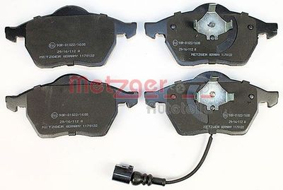 BREMSBELAGSATZ SCHEIBENBREMSE METZGER AUTOTEILE 1170122 1