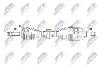 полуоска NTY NPW-DW-087