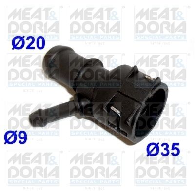 Фланец охлаждающей жидкости MEAT & DORIA 93501 для AUDI Q3