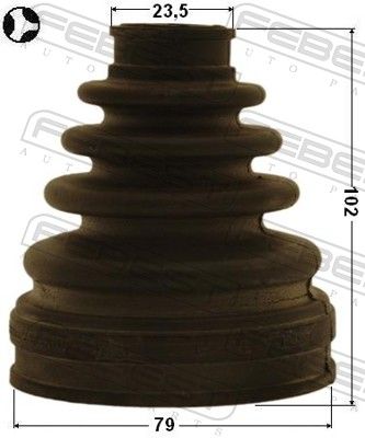 Bellow, drive shaft 0115-AZT255LT