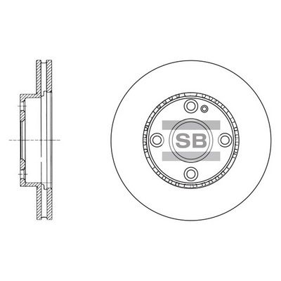 Hi-Q SD4404 Тормозные диски  для MAZDA 323 F V (BA) 1.5 16V