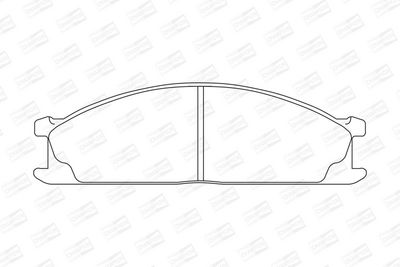 BREMSBELAGSATZ SCHEIBENBREMSE CHAMPION 572373CH 1