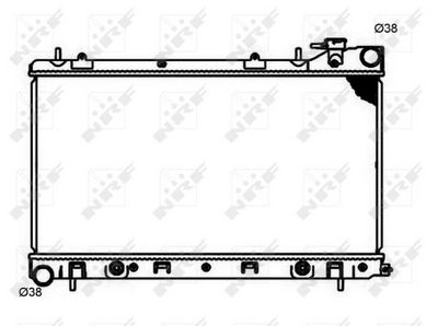 Radiator, engine cooling 53597