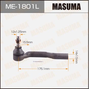 MASUMA ME-1801L Наконечник рулевой тяги  для MAZDA 2 (DE_, DH_) 1.3 MZR