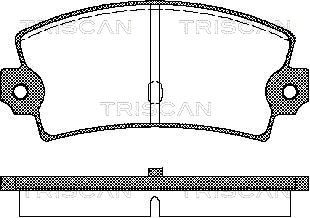 Комплект тормозных колодок, дисковый тормоз TRISCAN 8110 15862 для FIAT CAMPAGNOLA