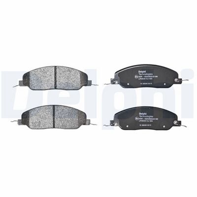 Remblokken set Voor (met een dempingskussen), past: FORD USA MUSTANG 3.7-5.4 01.04-