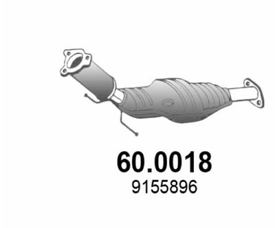 ASSO 60.0018 Катализатор  для VOLVO S80 I (184) 2.4
