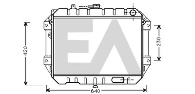 Радиатор, охлаждение двигателя EACLIMA 31R19027 для DAIHATSU ROCKY