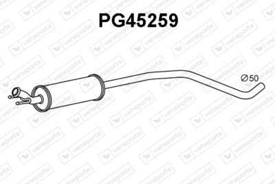 VENEPORTE PG45259 Глушитель выхлопных газов  для PEUGEOT 308 SW I (4E_, 4H_) 1.6 16V