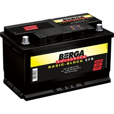 Стартерная аккумуляторная батарея BERGA 5805000807902 для FIAT FULLBACK