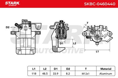спирачен апарат STARK SKBC-0460440