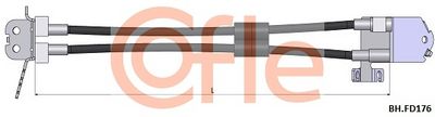 Przewód hamulcowy elastyczny COFLE 92.BH.FD176
