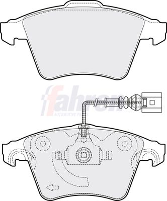 Fahren Brake Pad Set, disc brake FBP3166
