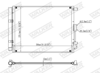 CONDENSATOR CLIMATIZARE WALKER WCD00022 6