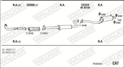 SISTEM DE ESAPAMENT WALKER RV82001