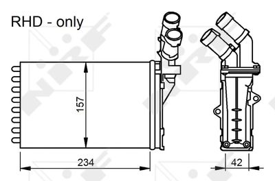 SCHIMBATOR CALDURA INCALZIRE HABITACLU NRF 58034 4