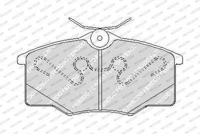 SET PLACUTE FRANA FRANA DISC FERODO FDB1385 1