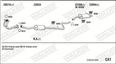 Изпускателна система WALKER CIK031995