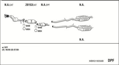 Układ wydechowy WALKER MBK019056B