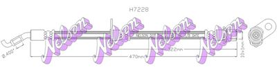 KAWE H7228 Тормозной шланг  для SUBARU  (Субару Жуст)