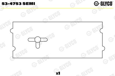 NOCKENWELLENLAGER GLYCO 534753SEMI