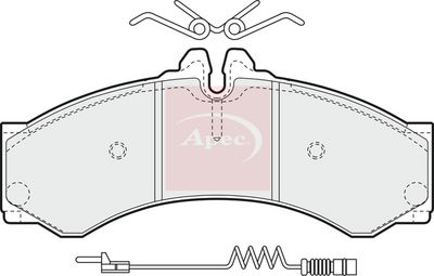 APEC Brake Pad Set, disc brake PAD928