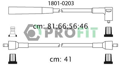 Комплект проводов зажигания PROFIT 1801-0203 для TRIUMPH ACCLAIM