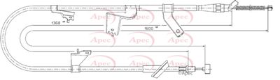 APEC Cable Pull, parking brake CAB1781