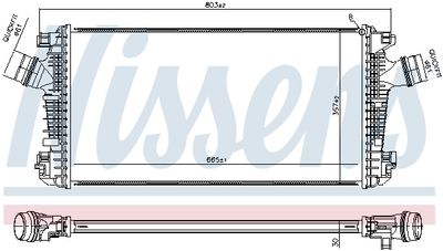 INTERCOOLER COMPRESOR NISSENS 961543 4