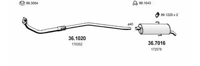 SISTEM DE ESAPAMENT ASSO ART1879
