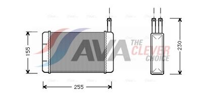 топлообменник, отопление на вътрешното пространство AVA Clever Choice FD6134