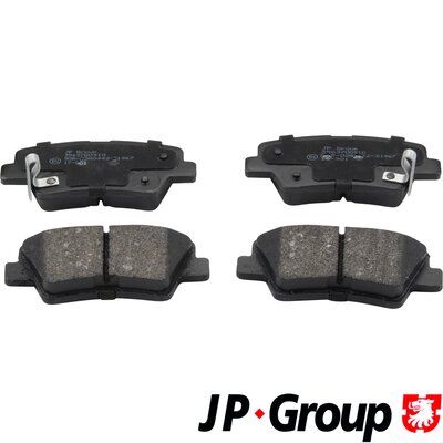 Комплект тормозных колодок, дисковый тормоз JP GROUP 3563700910 для SSANGYONG ACTYON