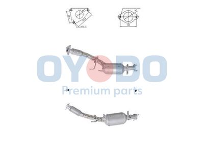Filtr sadzy / filtr cząstek stałych, układ wydechowy OYODO 200103672R