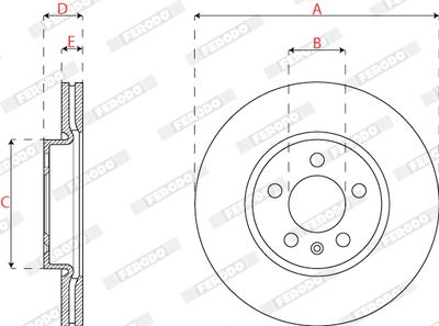 DISC FRANA FERODO DDF2664C 2