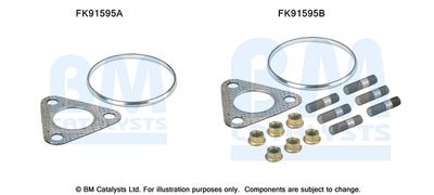 Монтажный комплект, катализатор BM CATALYSTS FK91595 для CHEVROLET MATIZ