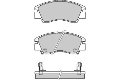 Комплект тормозных колодок, дисковый тормоз E.T.F. 12-0387 для MITSUBISHI CORDIA